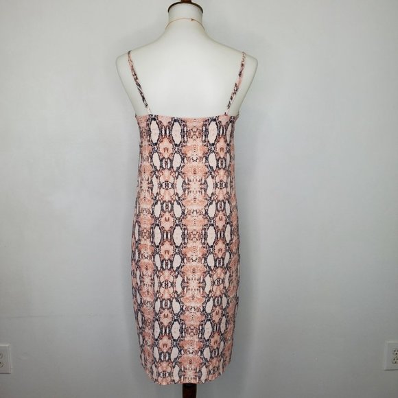 One Clothing Los Angeles Snakeskin Sleeveless Button Front Dress Size S - Picture 7 of 12